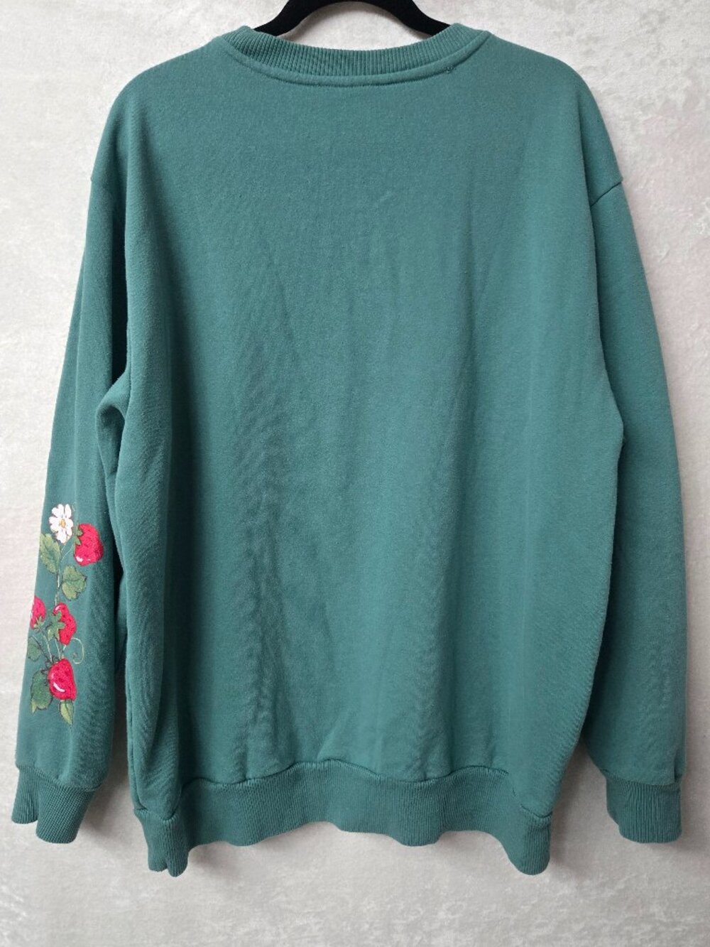 Strawberry Shortcake Retro Sage Green Oversized Graphic Crewneck Sweatshirt XL - Picture 11 of 11